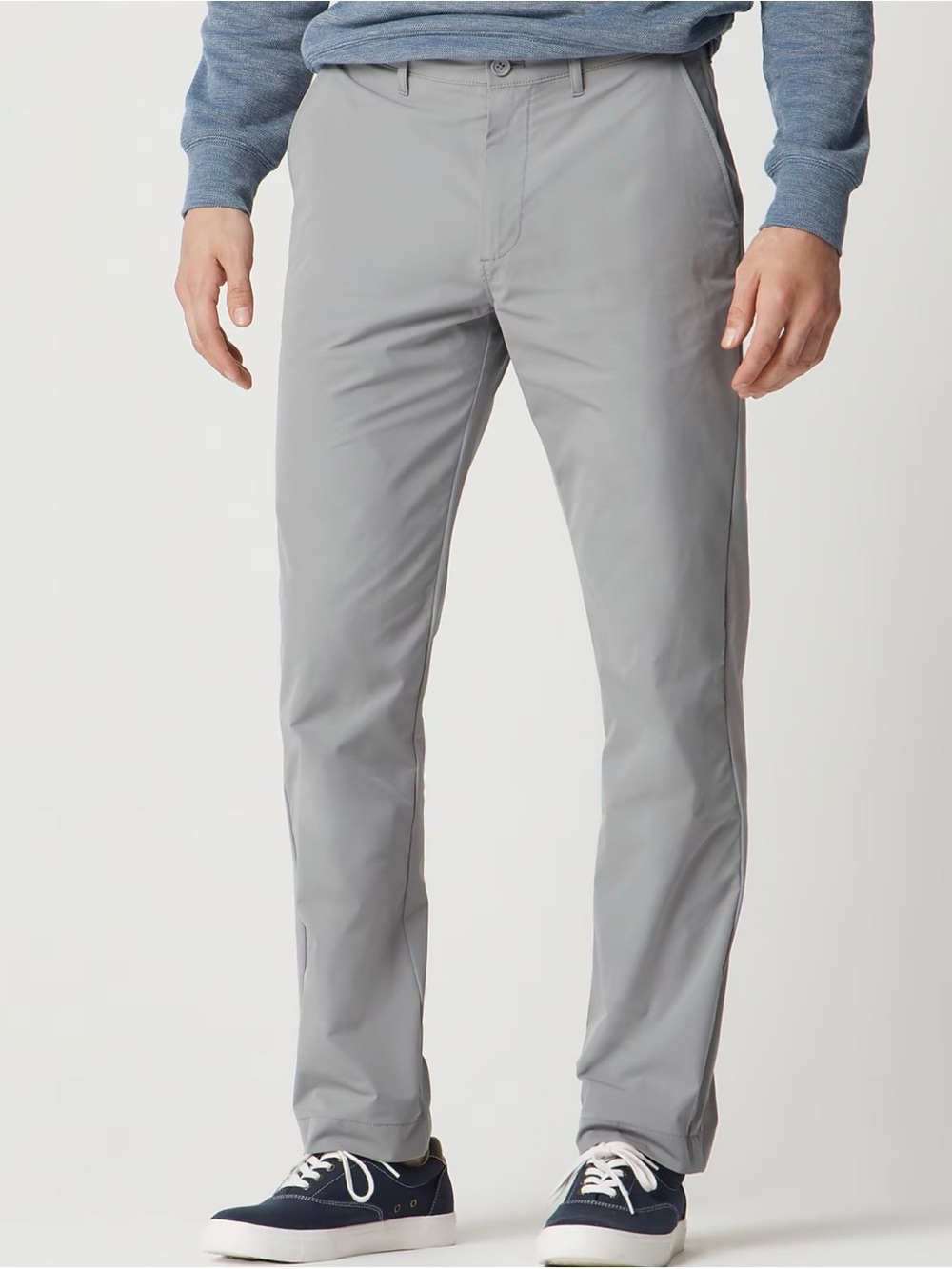 J. Crew Men's Light Graphite Straight-fit Stretch Chino Pants 30x30